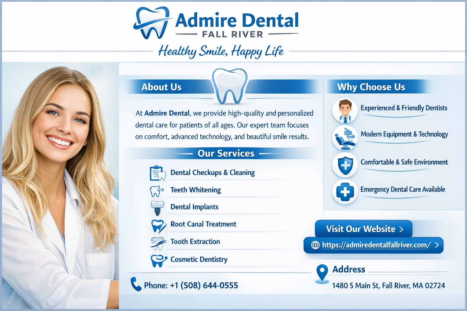 Admire Dental Fallriver – Preventive Checkups & Cleanings | Admire Dental
